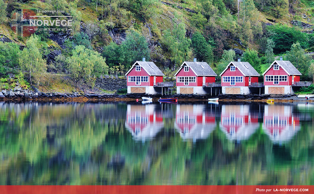 Lac sur Flam en Norvège