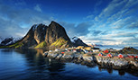 Cabane de pêche à Reine dans les îles Lofoten